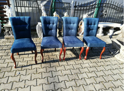 Esszimmer 4x Stuhl Set Stühle Garnitur Polster Lehn Wohnzimmer Holz